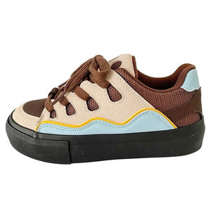 Chocolate Wave Skater Sneakers