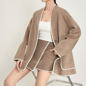 Caramel Top & Skirt Co-Ord