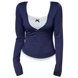 Coquette Girl Layered Long Sleeve Top