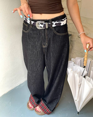 Wild West Cow Print Belt