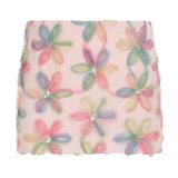 Floral Sequin Mini Skirt