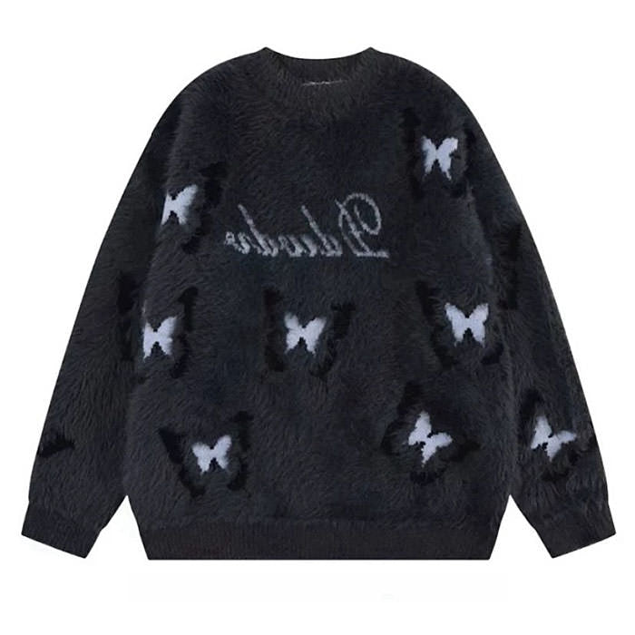 Fluffy Butterfly Sweater