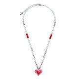 Secret Crush Heart Beaded Necklace