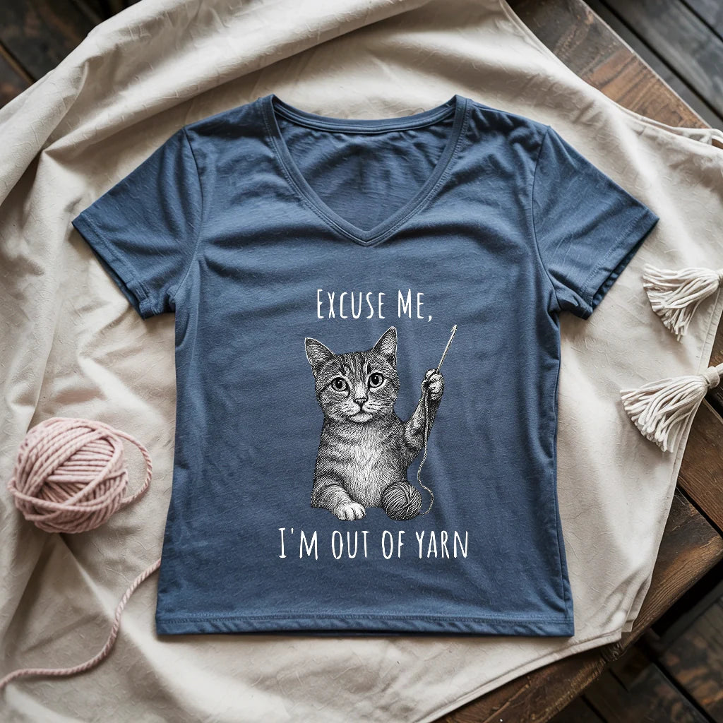 I'm out of yarn Lady V-neck