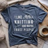 Knitting & 3 People t-shirt