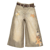 Mermaidcore Wide-Leg Culottes