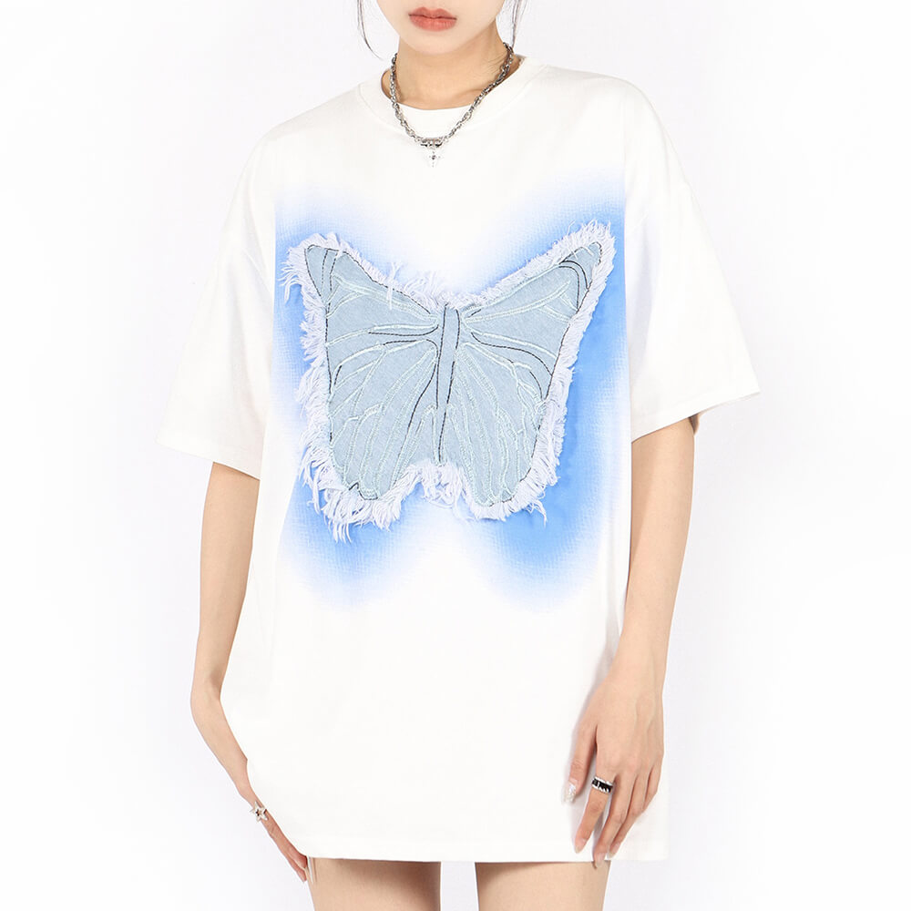 Neon Butterfly Oversized T-Shirt