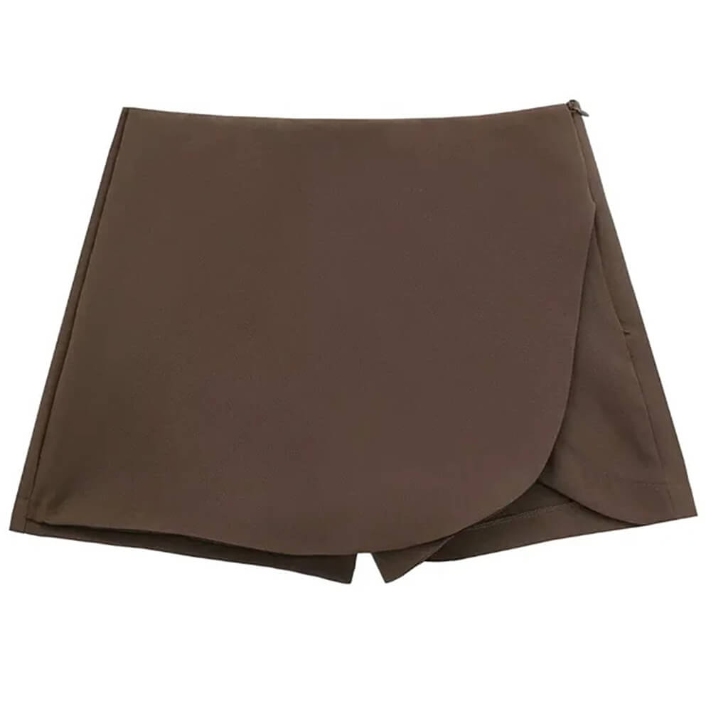 Old Money Asymmetric Mini Skort
