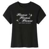 Please Don’t Y2K Baby Tee