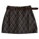 Library Crush Argyle Mini Skirt