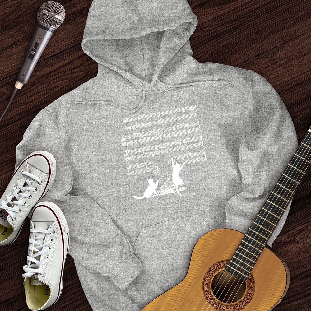 Cat Music Sheet Hoodie