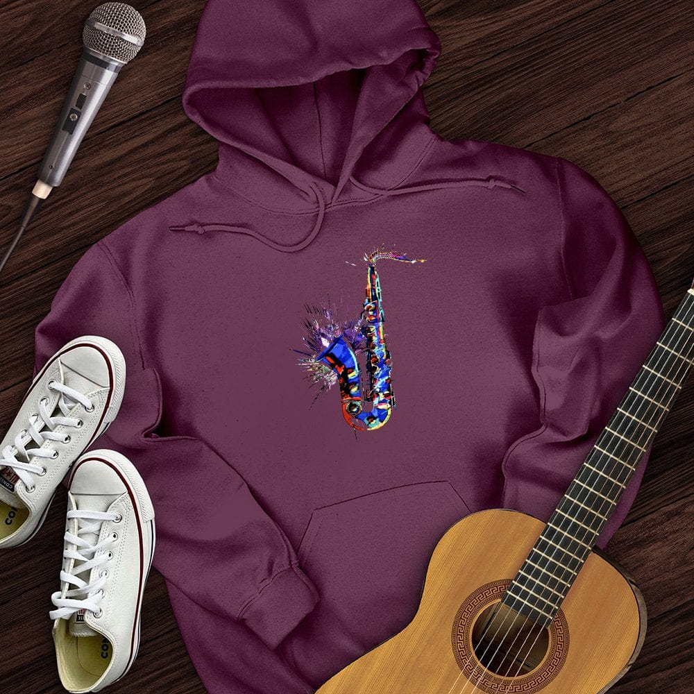 Blue Jazz Sax Hoodie