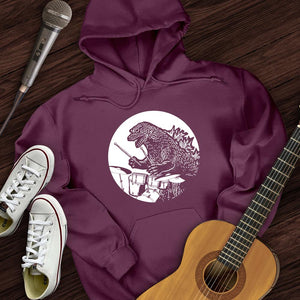 Dino Playing Drums Hoodie