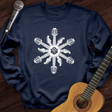 Guitar Snowflake Crewneck