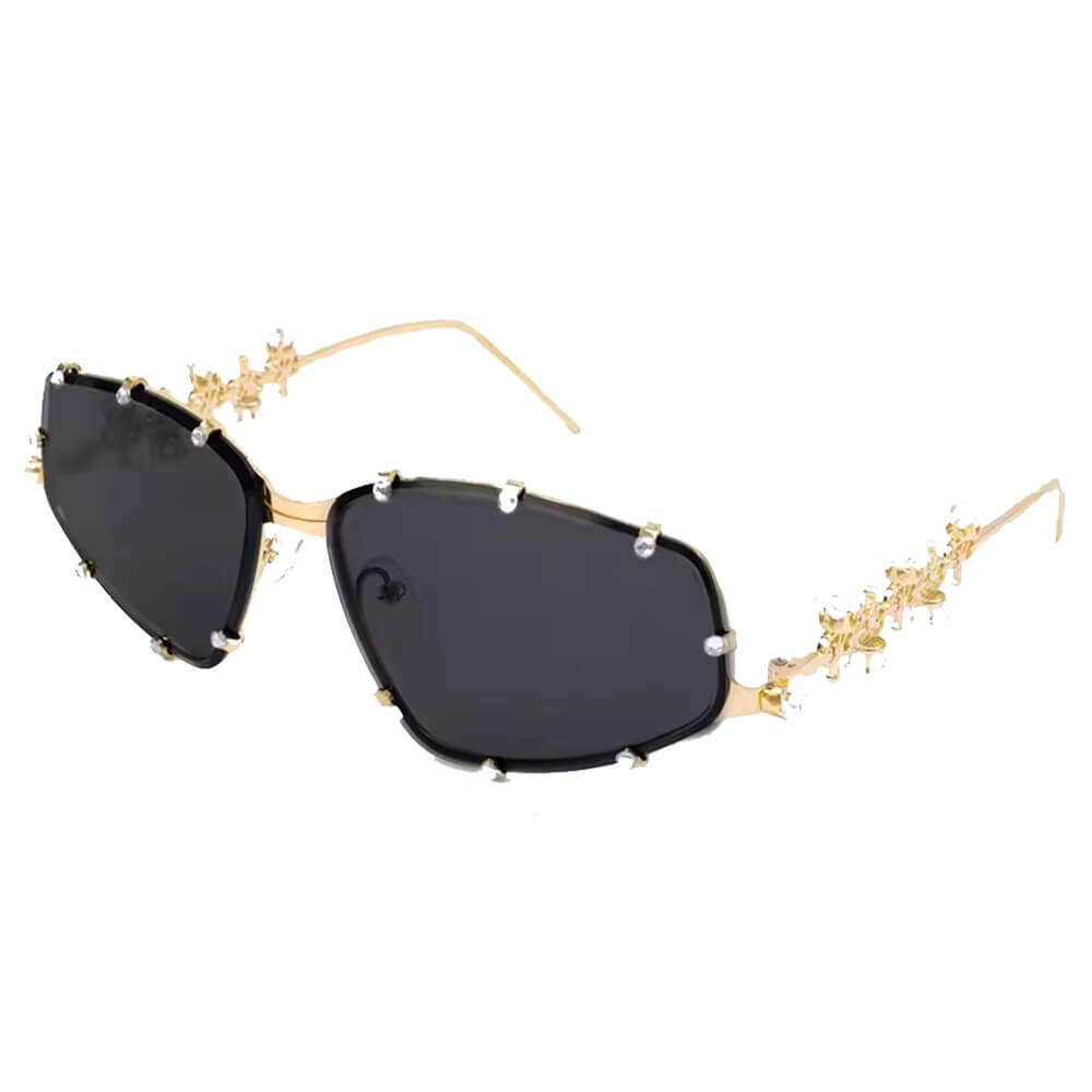 Y2K Rhinestone Rimless Sunglasses