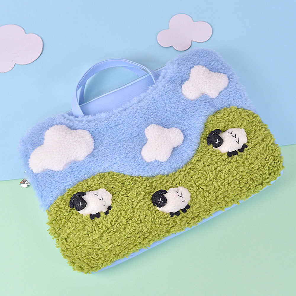 Sheep Embroidery Aesthetic Handbag