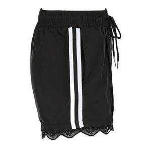 Blokette Side Stripe Lace Shorts