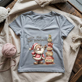North Pole Yarn Department Lady V-neck