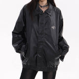 Star Girl Bomber Leather Jacket