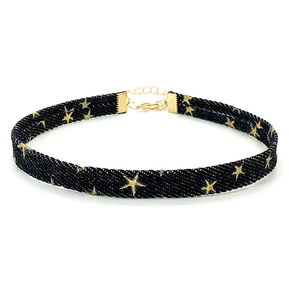 Star Girl Denim Choker