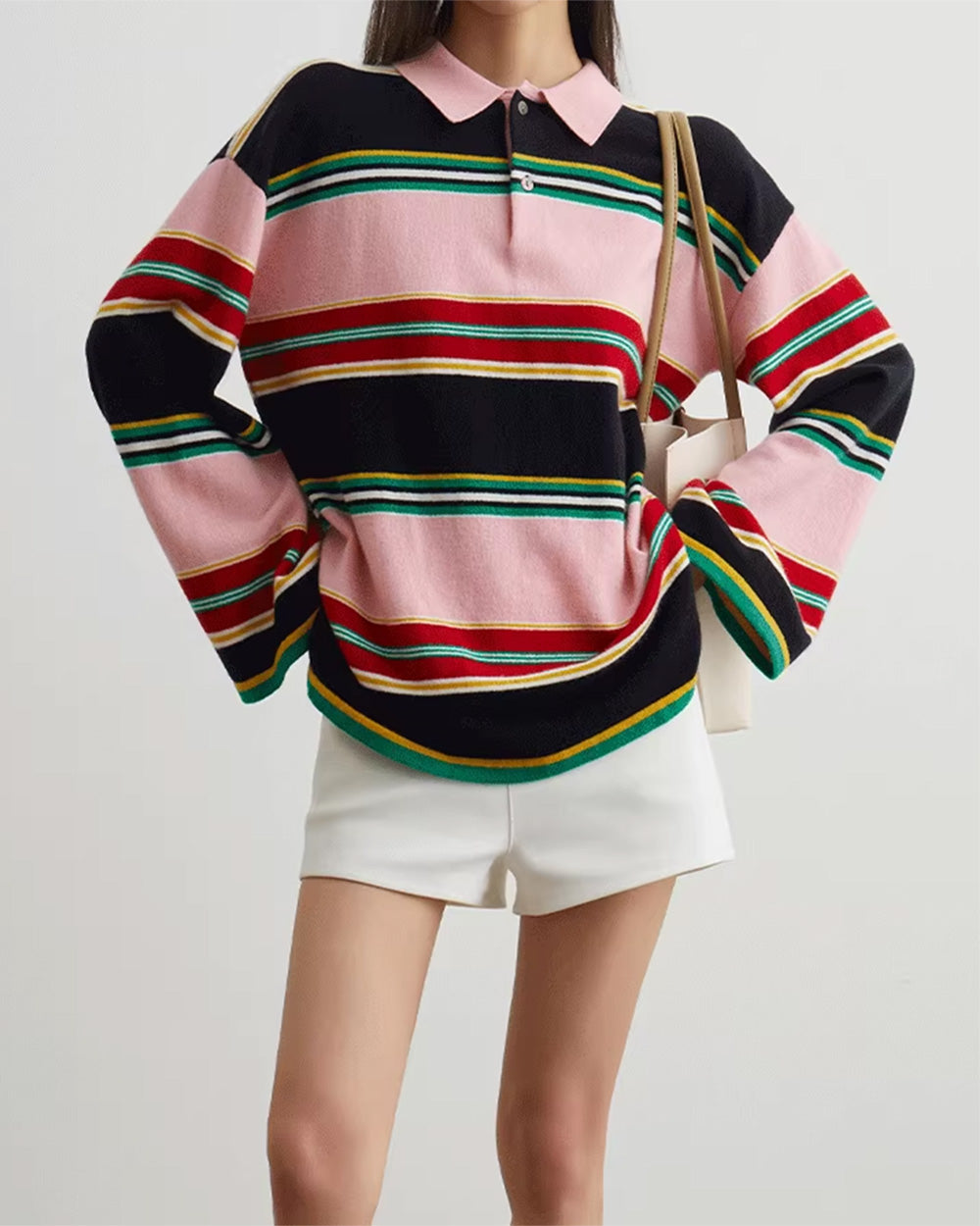 Campus Secrets Stripe Rugby Polo Shirt