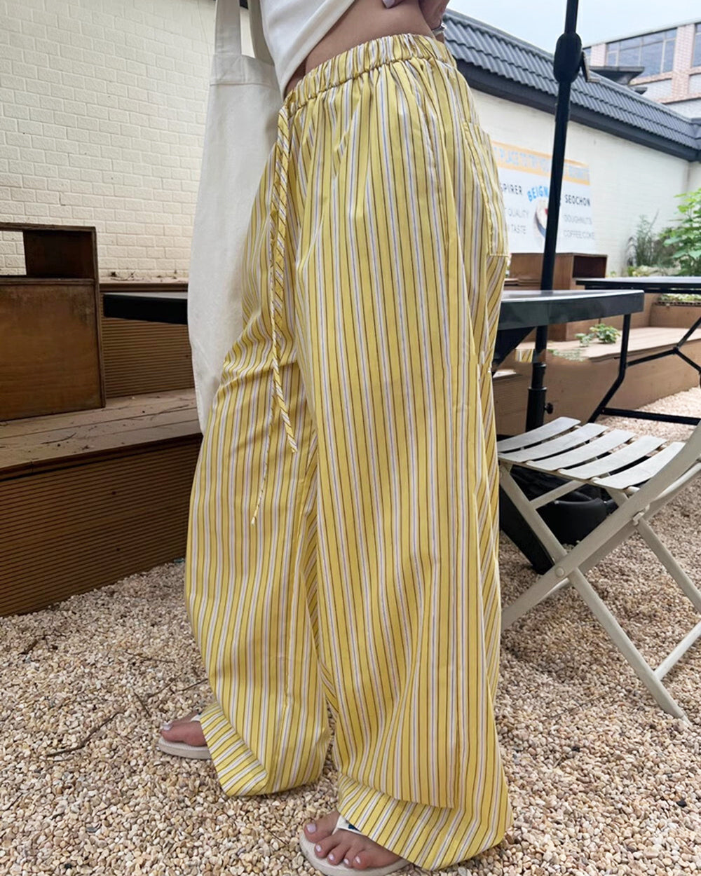 Casual Friday Striped Pants
