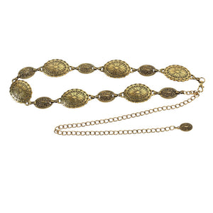 Vintage Style Medallion Chain Belt