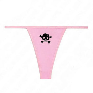 Y2K Skull Thong Panty