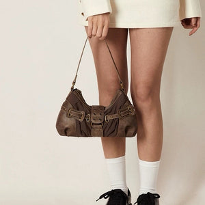 Y2K Western Baguette Bag