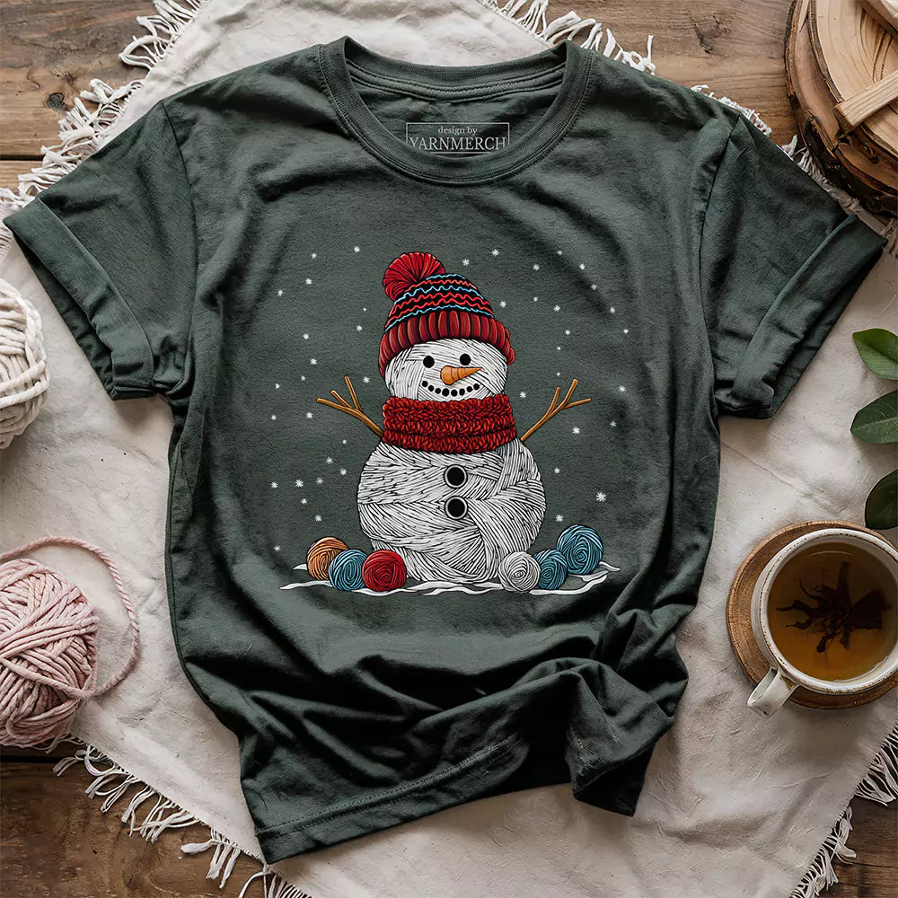 Yarn Snowman T-shirt